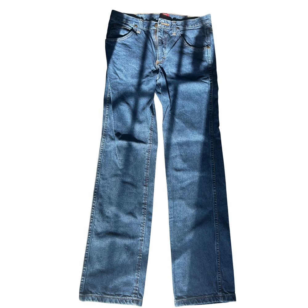 Wrangler 36MWZ Slim Fit Mens 29x32 Blue Denim Cowboy Cut Western Jeans